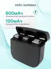 Черный микрофон петличный, петличка, беспроводной для Type-C, для iPhone, USB, 2 шт