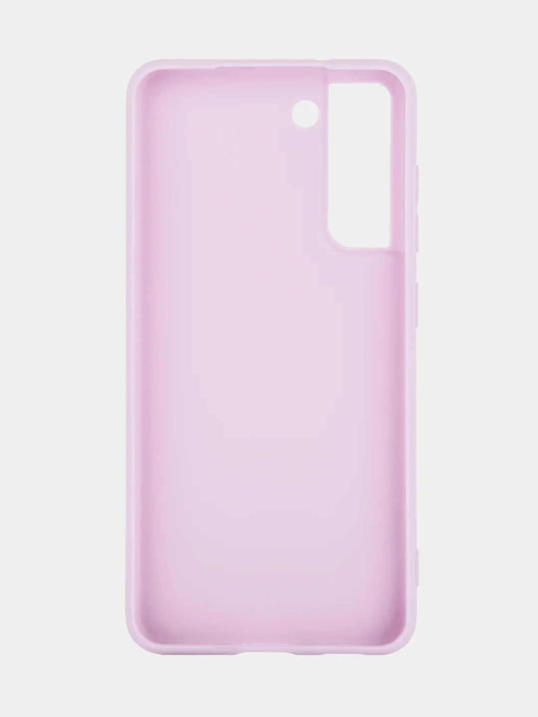 Фиолетовый чехол для Samsung Galaxy S21 FE силиконовый  BROSCORP матовый / прозрачный с защитой камер