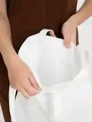 Сумка-шоппер белая хлопковая на плечо/ женская сумка через плечо/ хлопковая белая холщовая
