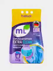 Стиральный порошок Meine Liebe mL "EXTRA CLEAN", универсальный концентрат, 2,4 кг