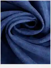 Синий чехол наволочка на декоративную подушку, на молнии, 35x35 см, канвас