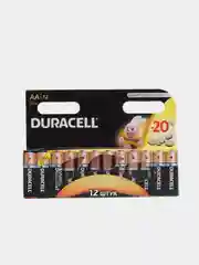 Батарейки Duracell пальчиковые и мизинчиковые - набор 4 шт, 12 шт