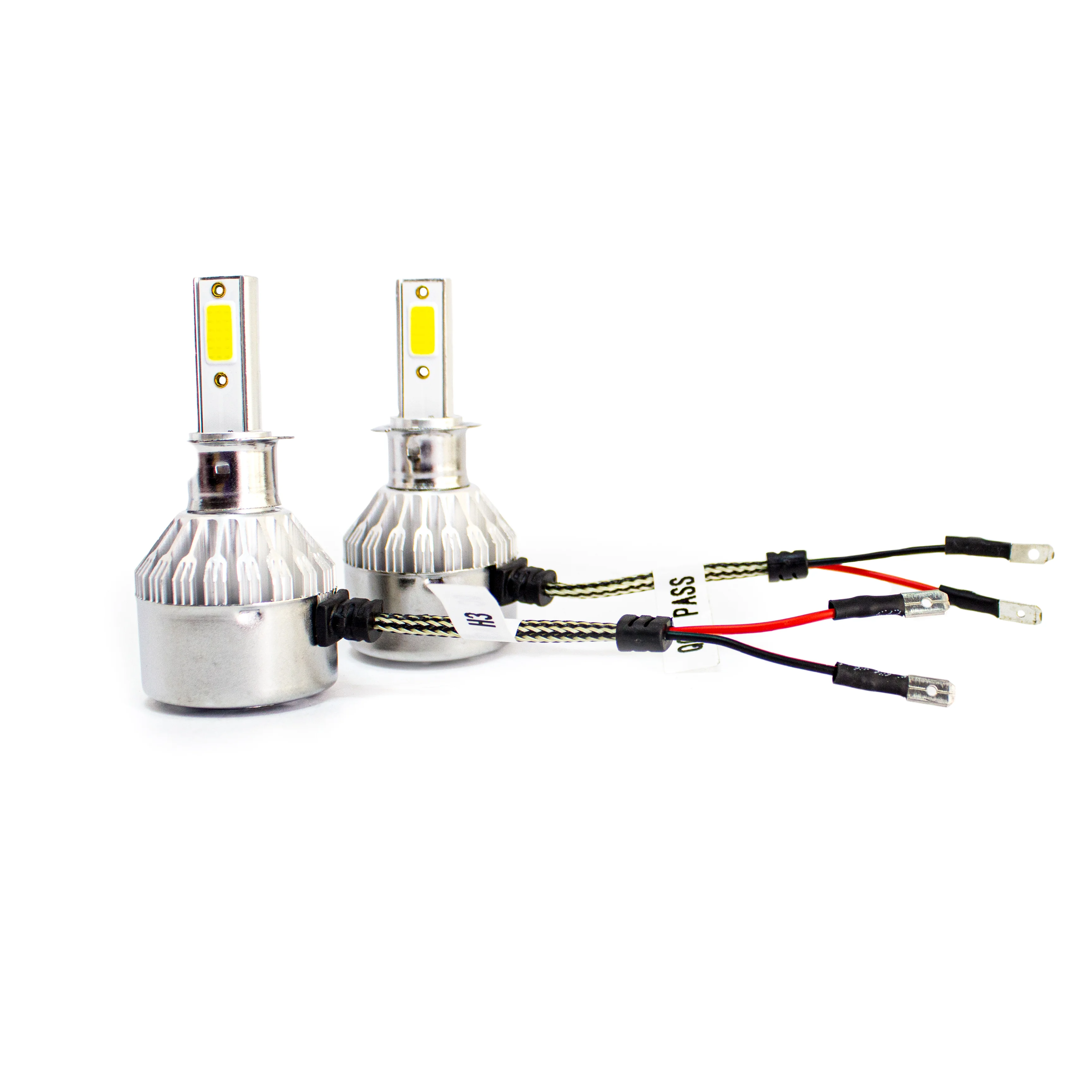 Светодиодные лампы Led C6 H1, H3, H4, H7, H11, H27, HB3, HB4, 36w, 12V, комплект 2 шт