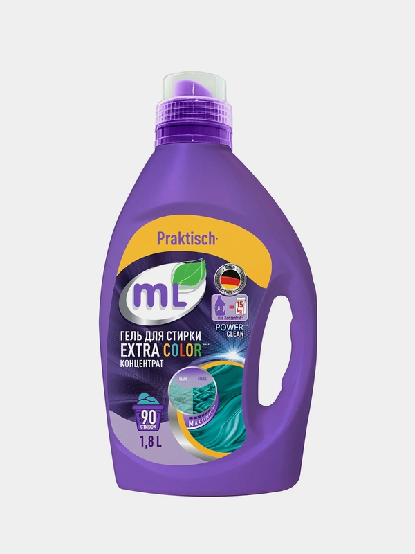 Гель для стирки цветного белья Meine Liebe mL "EXTRA COLOR", концентрат, 1,8 л