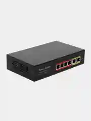 POE коммутатор 4 порта 100м/бит