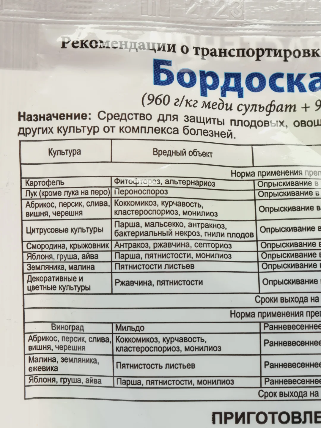 Бордоская смесь защита растений от болезней