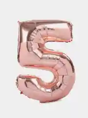 Розовый воздушный шар цифра 1,2,3.4.5,6,7,8,9,0