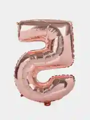Розовый воздушный шар цифра 1,2,3.4.5,6,7,8,9,0