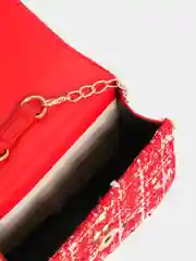 Красный cтильная сумка для девочки  с мягкой мишкой / детская сумка через плечо /