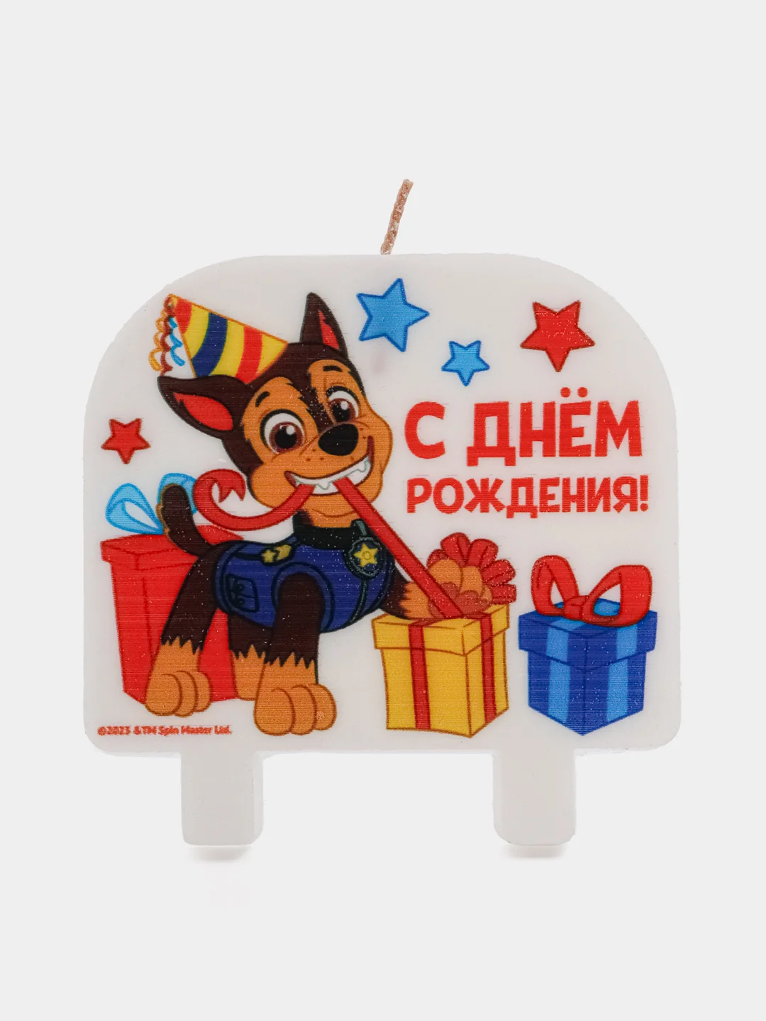 Зеленый свечи для торта детские Щенячий Патруль