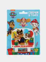 Красный свечи для торта детские Щенячий Патруль