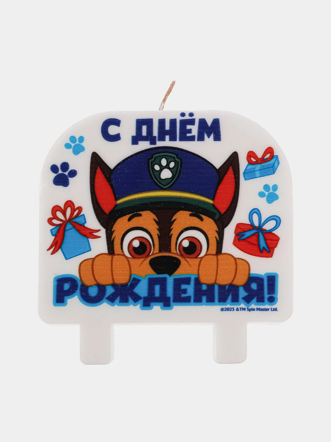 Розовый свечи для торта детские Щенячий Патруль
