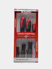 Набор отверток, сталь CrV, Anti slip, 6 штук, MATRIX, 13351