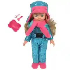 Кукла Карапуз "Оленька", 40 см, закрывает глазки, 3 аксессуара, 100 фраз