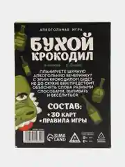 Игра алкогольная "Бухой Крокодил", 30 карт, 18+