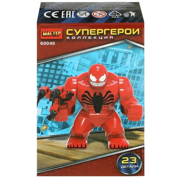 Конструктор Мастер "Супергерои", 23 детали