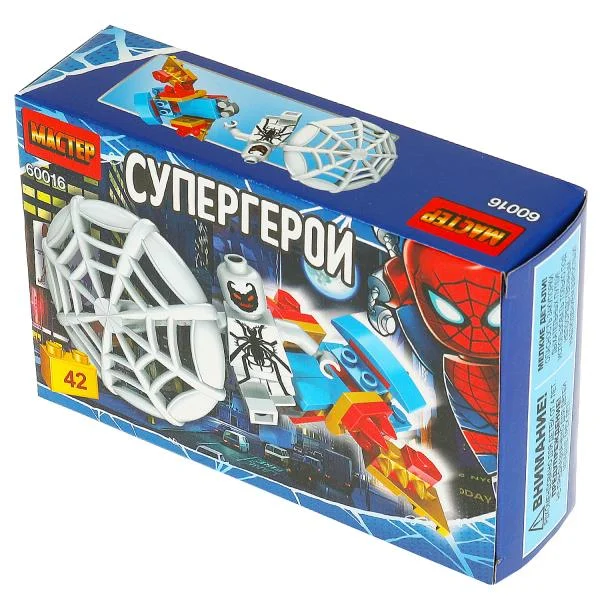 Конструктор Мастер "Супергерои", 42 детали