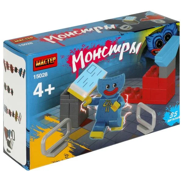 Конструктор Мастер "Монстры", 35 деталей