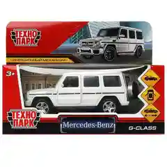Машина инерционная Технопарк MERCEDES-BENZ G-CLASS, 12 см, белый