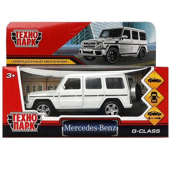 Машина инерционная Технопарк MERCEDES-BENZ G-CLASS, 12 см, белый