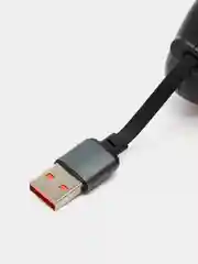 Фиолетовый кабель зарядный iPhone и Type-C/ Шнур для зарядки рулетка универсальный