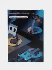Черный настольный держатель телефона вращающийся/ Держатель смартфона настольный 360 вращающийся