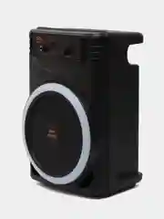 Черный портативная колонка ZQS-8145 с микрофоном, беспроводная, с Bluetooth и FM радио