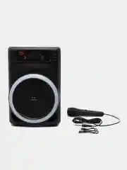 Черный портативная колонка ZQS-8145 с микрофоном, беспроводная, с Bluetooth и FM радио