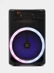 Черный портативная колонка ZQS-8145 с микрофоном, беспроводная, с Bluetooth и FM радио