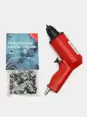 Комплект "Пневматический пистолет для ошиповки шин ПШ-12 мини + шипы ремонтные"