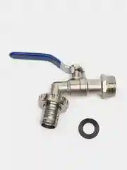 Кран шаровый ВОДОРАЗБОРНЫЙ  1/2" и 3/4 наружняя резьба РЫЧАГ AQUALINK