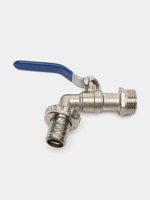 Кран шаровый ВОДОРАЗБОРНЫЙ  1/2" и 3/4 наружняя резьба РЫЧАГ AQUALINK