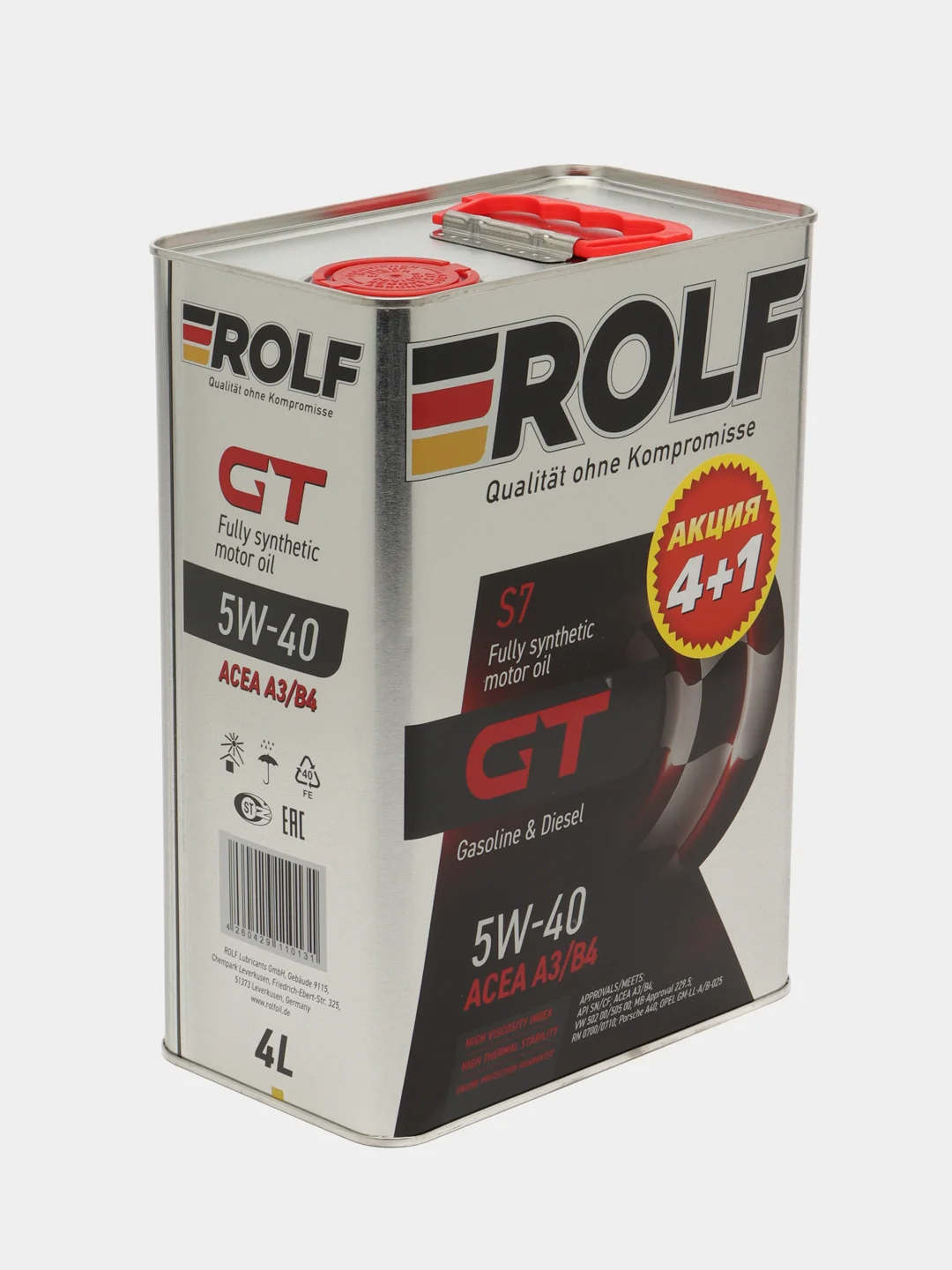 ROLF GT 5W-40 Масло моторное, Синтетическое ACEA A3/B4