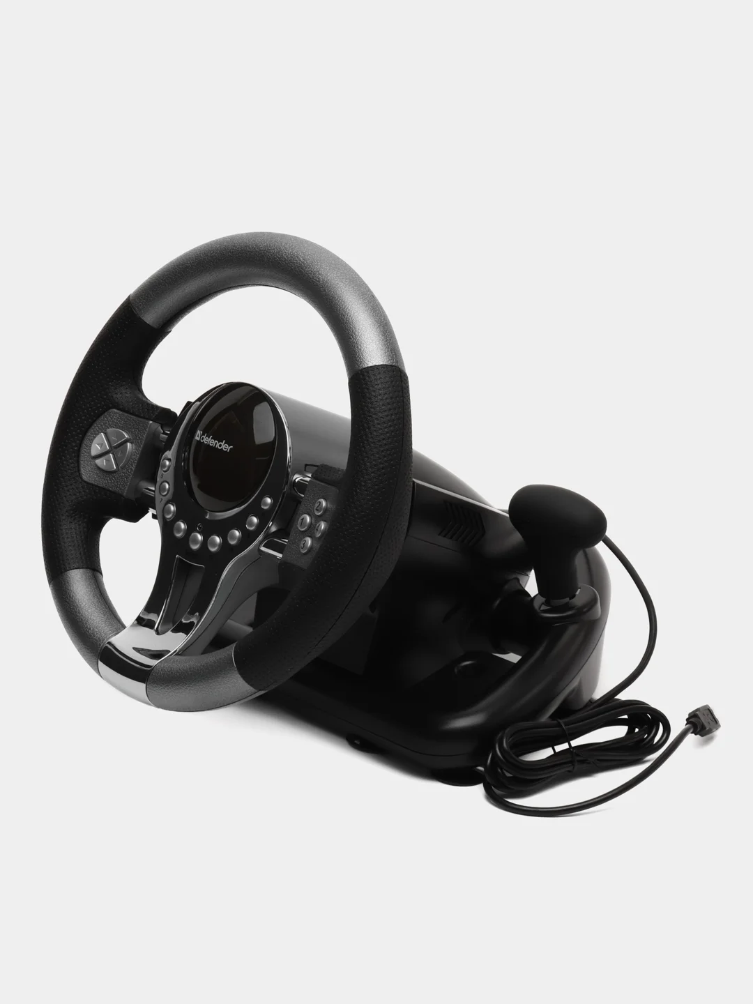 Игровой руль Defender Forsage GTR USB, 12 кнопок, рычаг передач