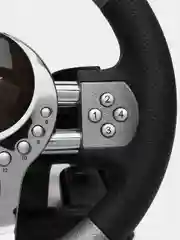 Игровой руль Defender Forsage GTR USB, 12 кнопок, рычаг передач