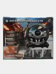 Игровой руль Defender Forsage GTR USB, 12 кнопок, рычаг передач