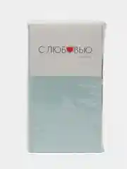 Бирюзовый комплект постельного белья "С Любовью" из перкаля