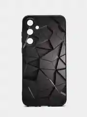 Тёмно-серый чехол для Samsung Galaxy A35 с принтом, с рисунком (Самсунг Галакси А35)