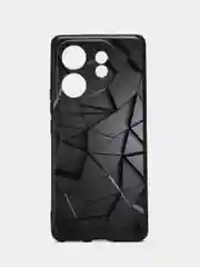 Тёмно-серый чехол для Infinix Zero 30 4G с принтом, с рисунком (Зеро 30 4 Джи)