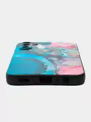 Тёмно-серый чехол для Samsung Galaxy A15 с принтом, с рисунком (Самсунг Галакси А15)