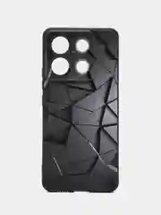 Тёмно-серый чехол для Xiaomi Poco X6 5G с принтом, с рисунком (Поко Икс 6 5 Джи)