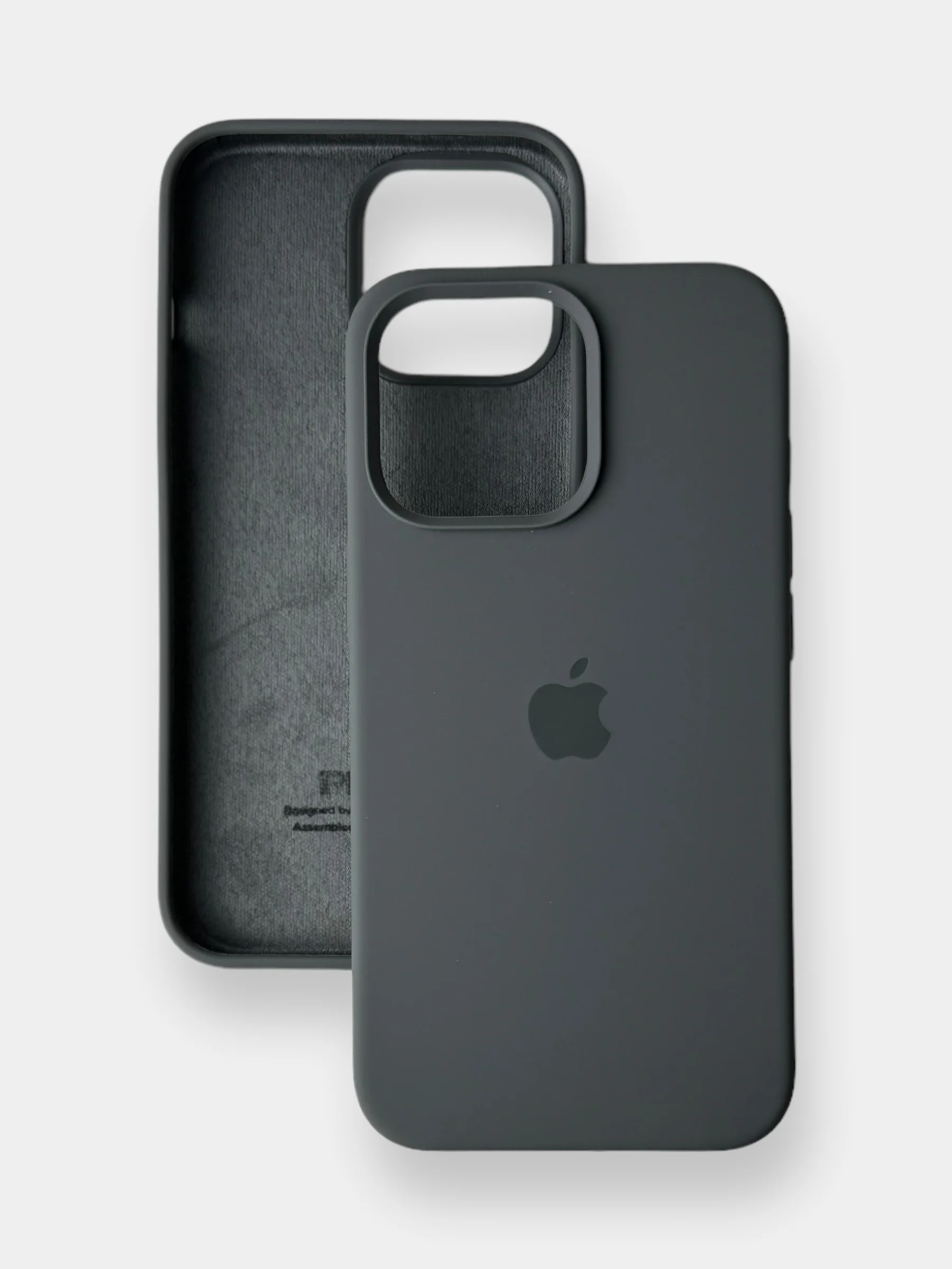 Серый чехол iPhone, Айфон 11, 13, 14, 15, Про Макс, Pro Max, силиконовый Silicone Case