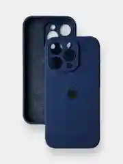 Темно-синий чехол iPhone, Айфон 11, 13, 14, 15, Pro, Max, силиконовый, Silicone Case, Про Макс