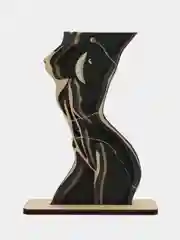 3D Ночник из дерева Женская Талия, грудь, 3 режима подсветки, теплый дневной свет