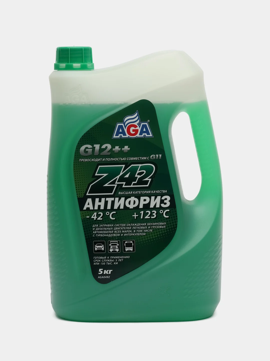 Антифриз AGA Z42 G12++ зеленый