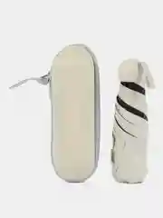 Белый зонт мини с кофром-капсулой