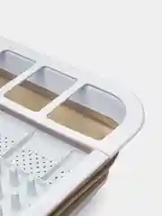 Голубой сушилка для посуды складная, пластиковая 36*31*13 см