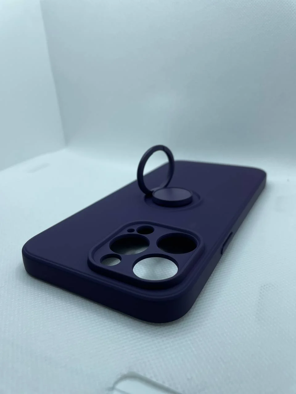 Пурпурный чехол для iphone 14 pro/14 pro max,чехол для айфон с подставкой, с колечком