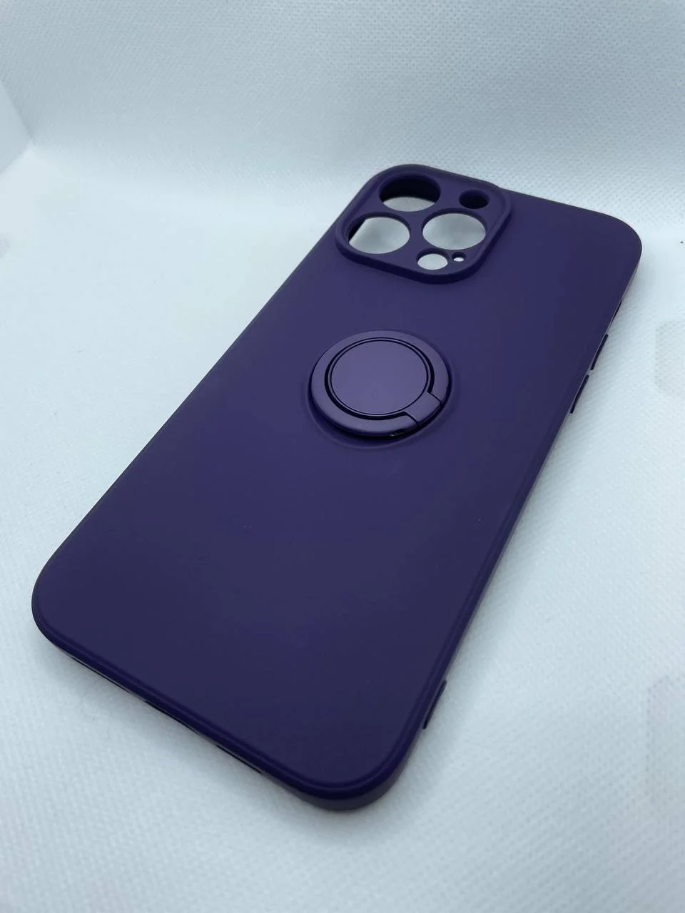 Пурпурный чехол для iphone 14 pro/14 pro max,чехол для айфон с подставкой, с колечком