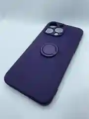 Пурпурный чехол для iphone 14 pro/14 pro max,чехол для айфон с подставкой, с колечком